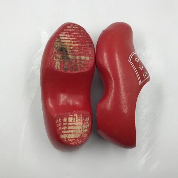 Dutch VV Ged Wooden Clogs Klompen Dancing - Picture 5 of 8